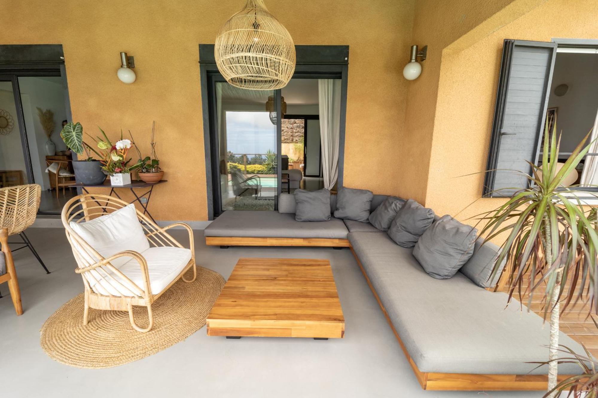 Villa Cactus Avec Piscine Et Vue Mer La Saline Le Bains Exteriör bild