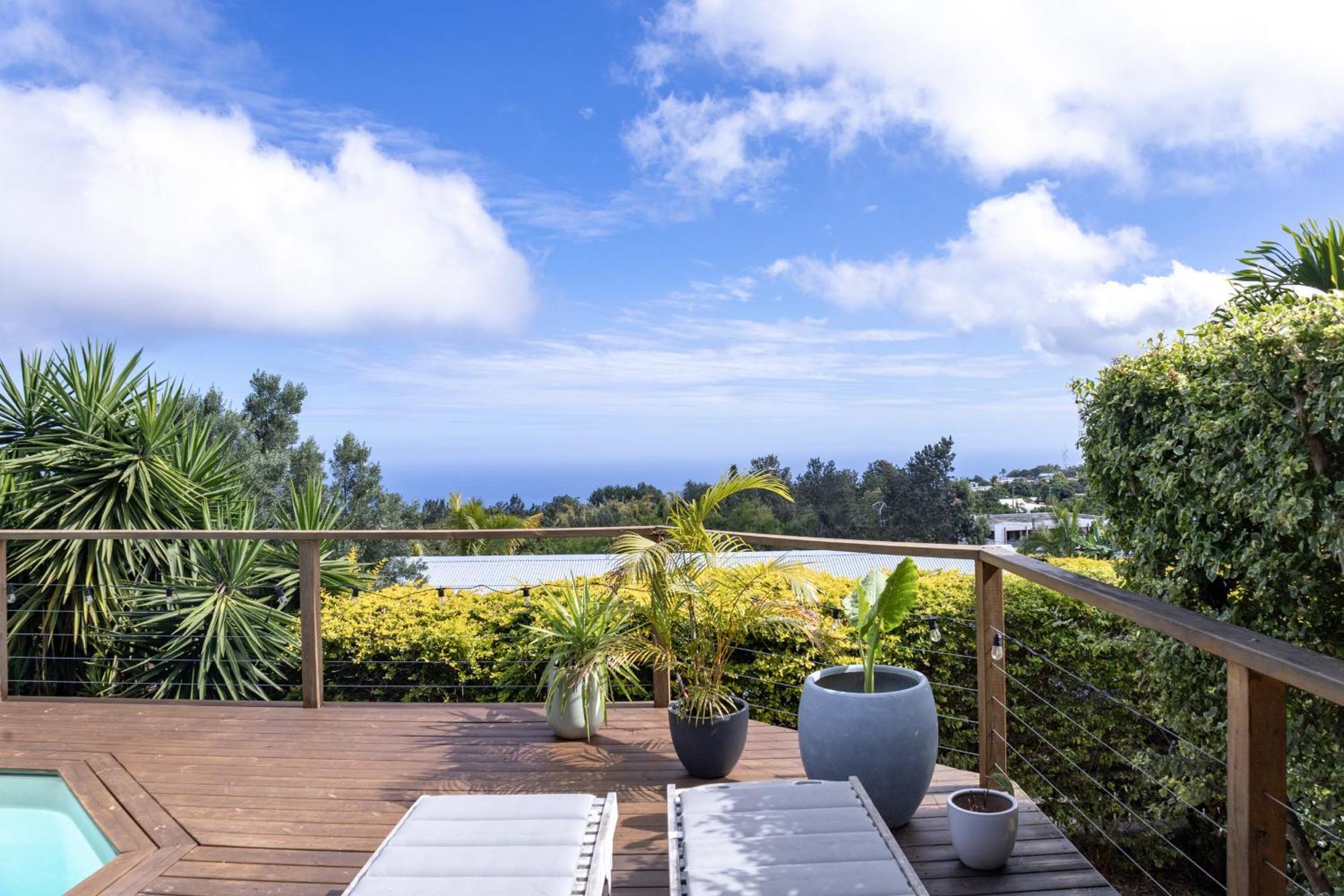 Villa Cactus Avec Piscine Et Vue Mer La Saline Le Bains Exteriör bild